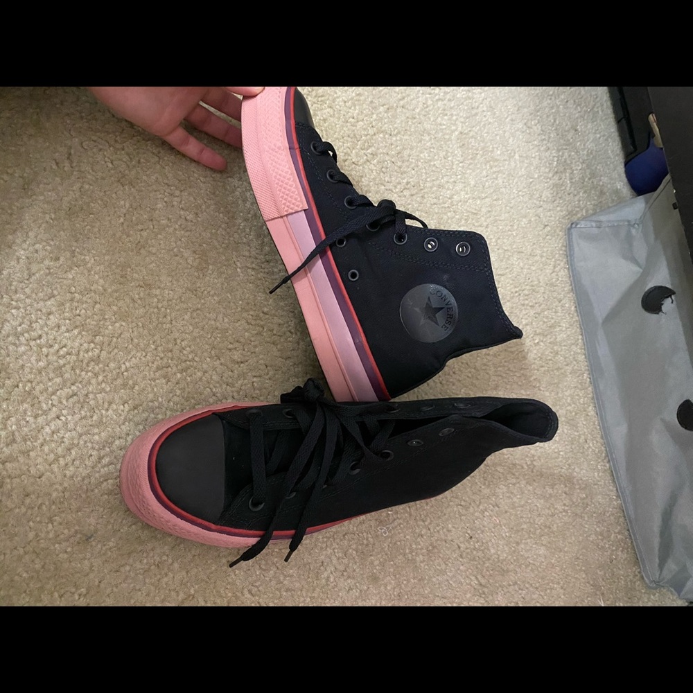 Converse x OPI high top platform